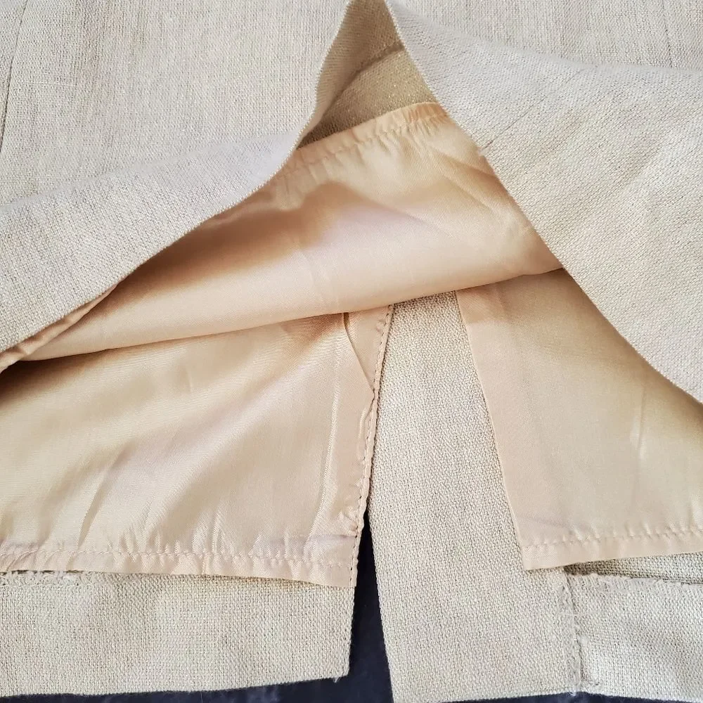 🔹️NWT Rampage Gold Shimmery Sleeveless Linen Blend Dress Medium